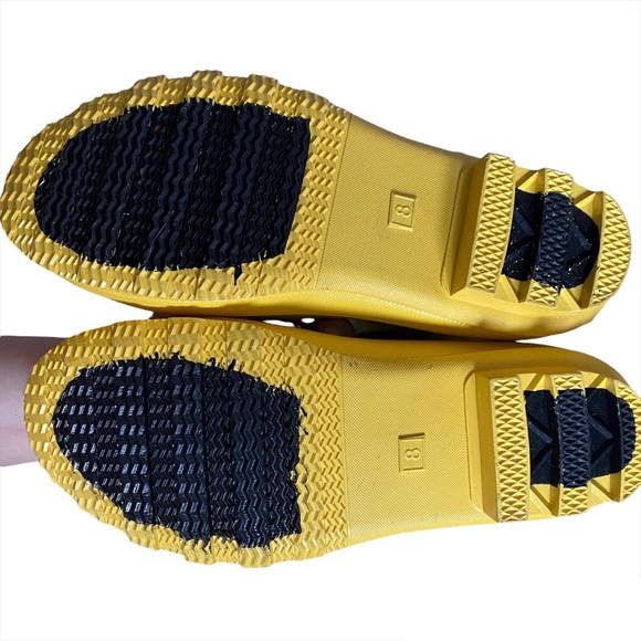 Serra Lemon and Blue Stripes Rain Boots NWT - Picture 6 of 6